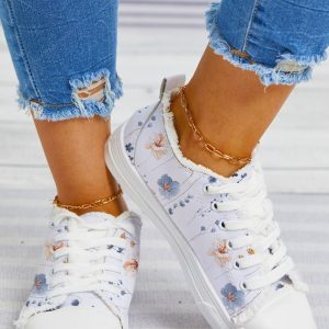 Floral Casual Canvas Shoes