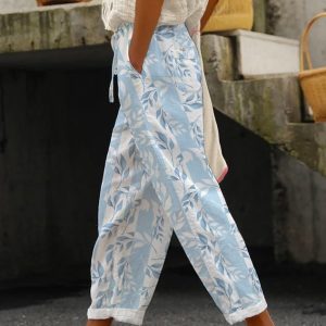 Casual Loose Floral Pants