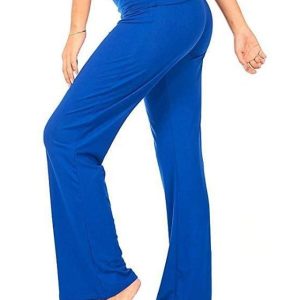 Women’s Wide Leg Flared Pants Pants Trousers Black Pink Red Fashion Casual Daily Wide Leg Full Length Comfort Plain S M L XL